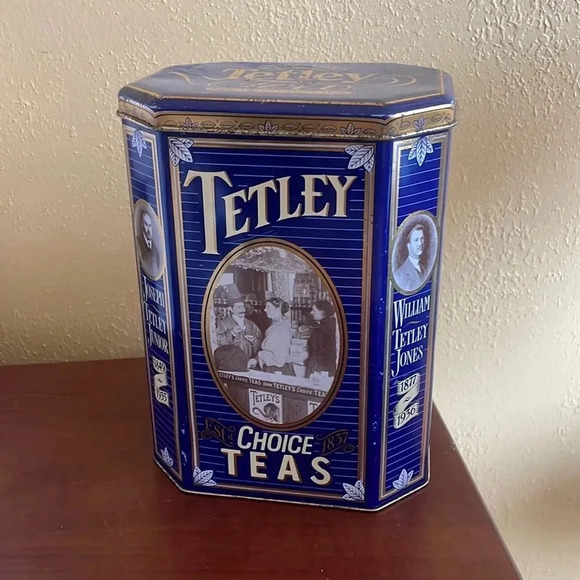 Vintage‎ Tetley Tea Can - Picture 1 of 4